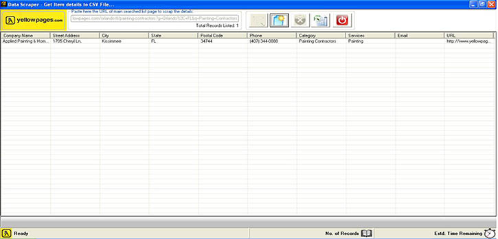 Data Scraper for YP USA.