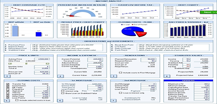 reality analytic excel based data