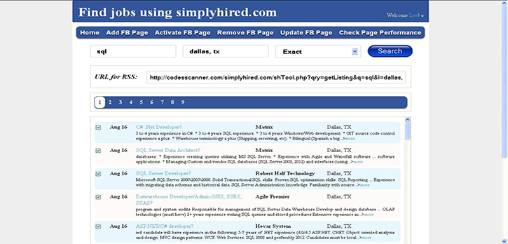 Simply Hired Job Lookup Tool