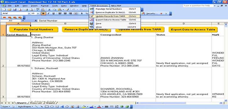Scrapping data from Taar site